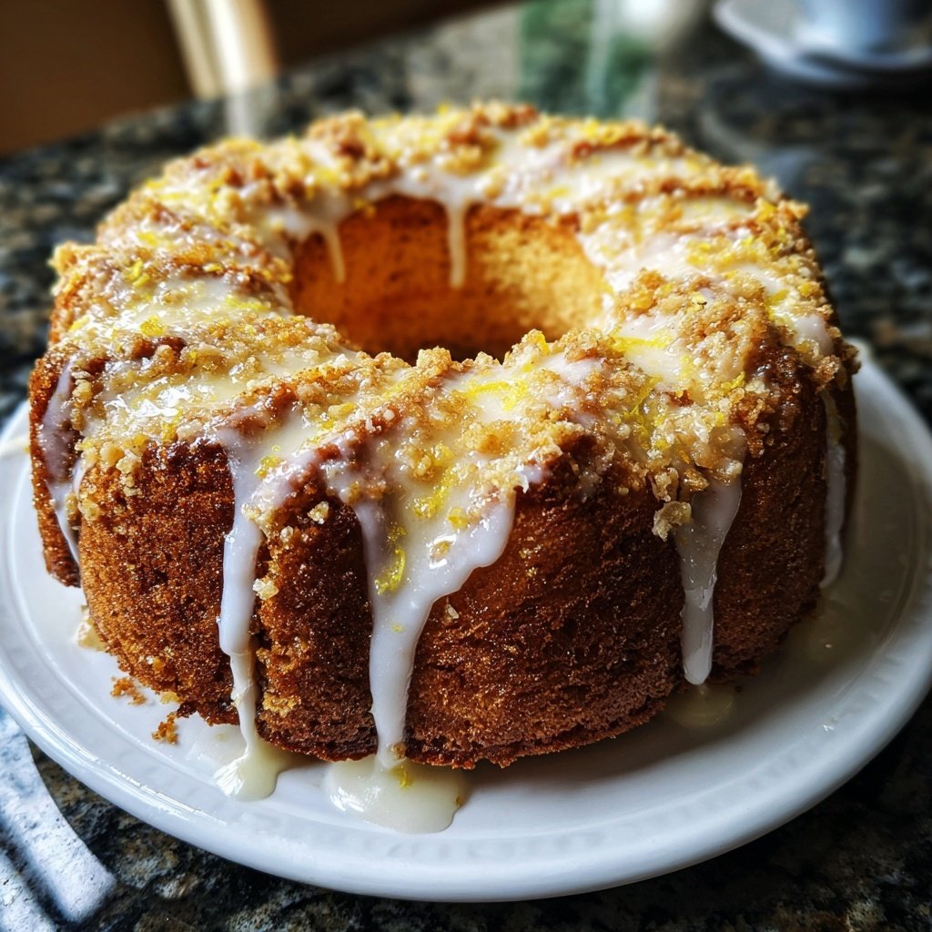 Zitronenkuchen mit Joghurt und Vanille