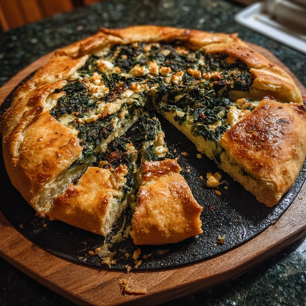 Spinat-Feta-Galette