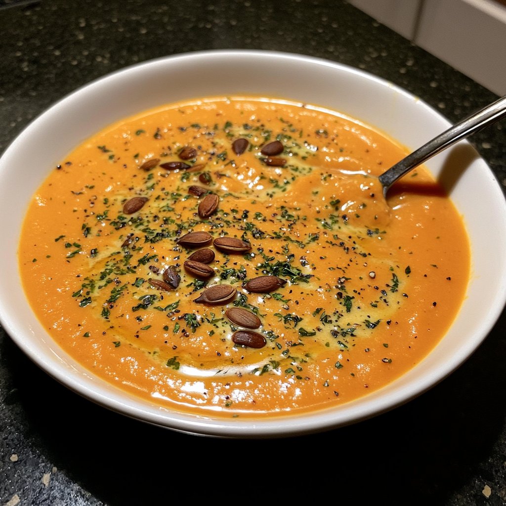 Kürbissuppe ohne Sahne