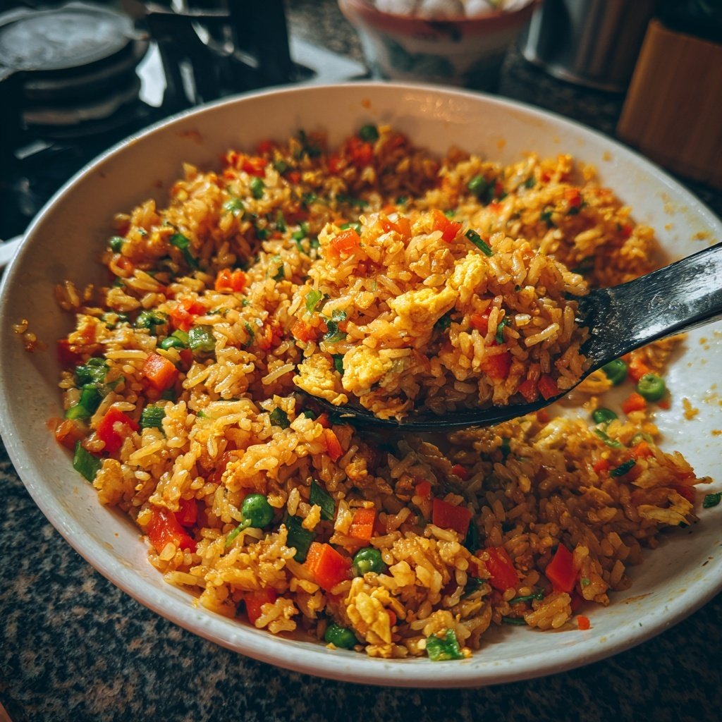 Gebratener Reis mit Ingwer