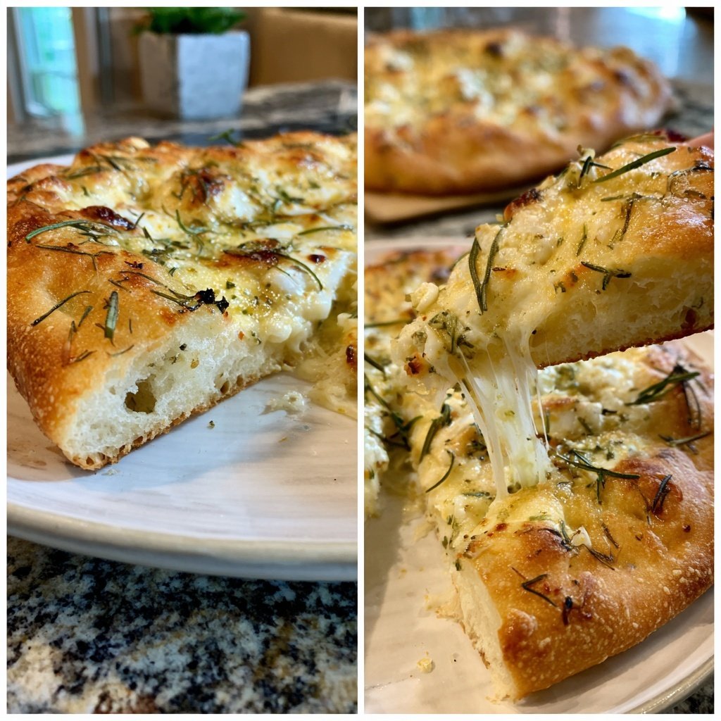 Pizza Bianca mit Rosmarin