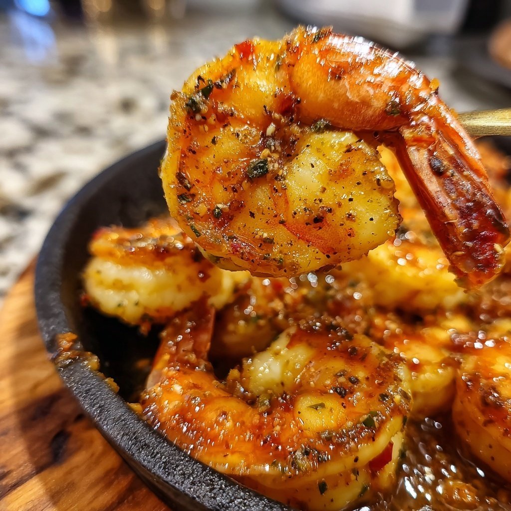 Garnelen in Vanille-Chili-Butter