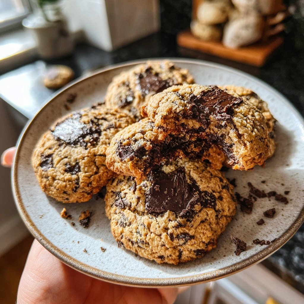 Cookies mit dunkler Schokolade