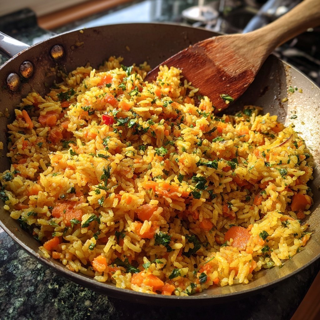 Karotten Reis Pfanne